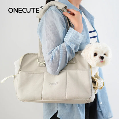 Portable Cotton Dog Carrier Sling – Handbag for Small & Medium Dogs