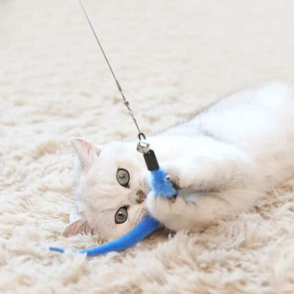 Replaceable Plush Cat Toy Worm Heads – Funny Cat Stick Accessories (5/6/10/11 Pcs)