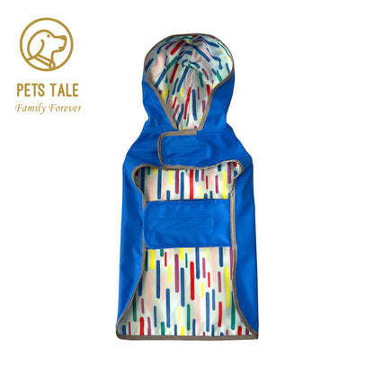 Double-Layer Yellow Dog Raincoat – Two-Way Wear