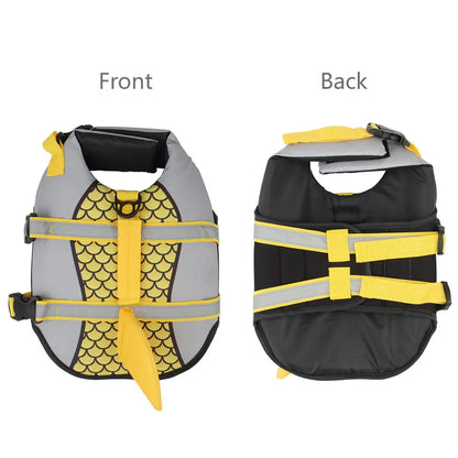 Shark-Style Dog Life Jacket – Summer Swim Vest for Pets