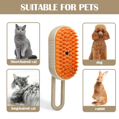 3-in-1 Steam Cat Brush & Grooming Comb