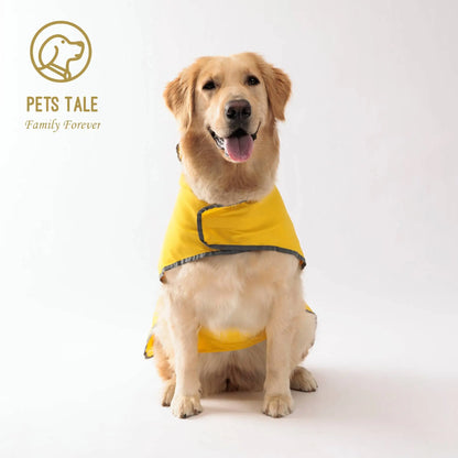 Double-Layer Yellow Dog Raincoat – Two-Way Wear