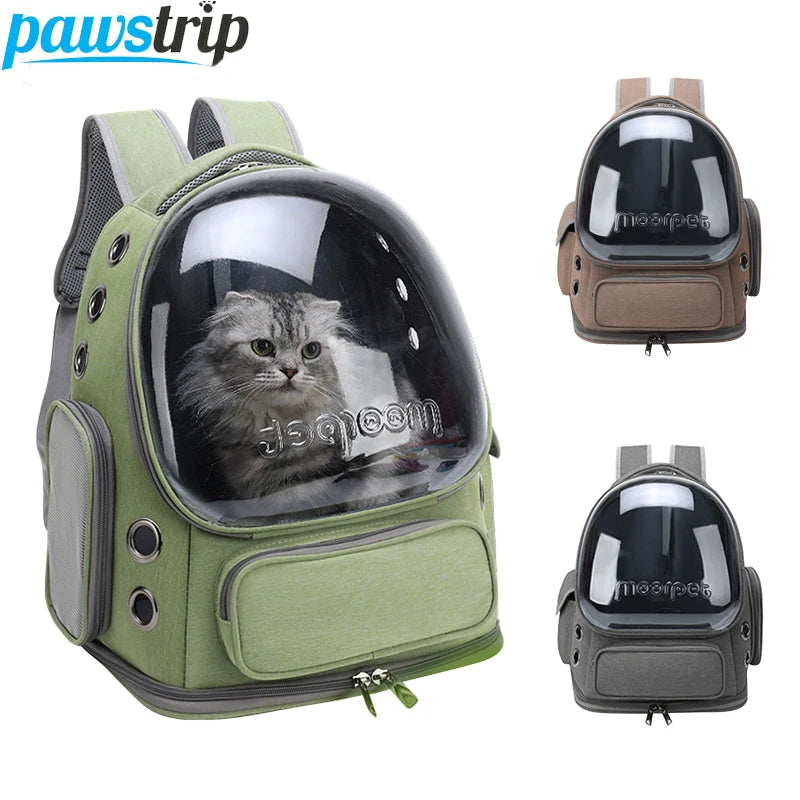 Transparent Pet Carrier Backpack – Travel Bag for Cats & Small Dogs