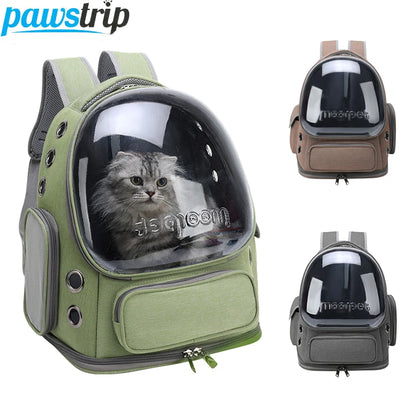 Transparent Pet Carrier Backpack – Travel Bag for Cats & Small Dogs
