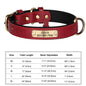 Personalized PU Leather Dog Collar with Free Engraved ID Tag