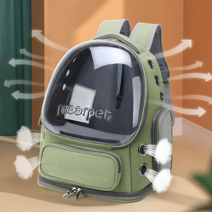 Transparent Pet Carrier Backpack – Travel Bag for Cats & Small Dogs