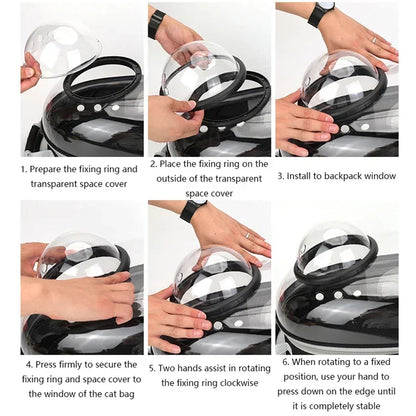 Premium Transparent Space Capsule Pet Backpack – Lightweight Travel Carrier