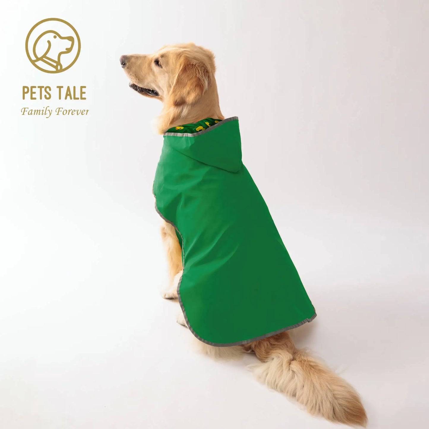 Double-Layer Yellow Dog Raincoat – Two-Way Wear