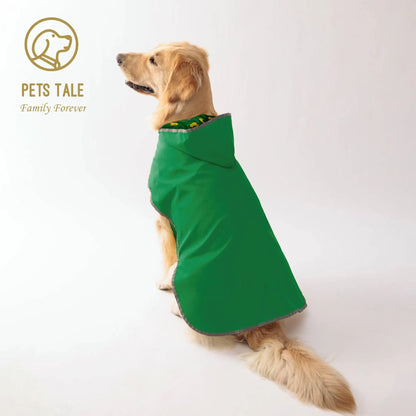 Double-Layer Yellow Dog Raincoat – Two-Way Wear