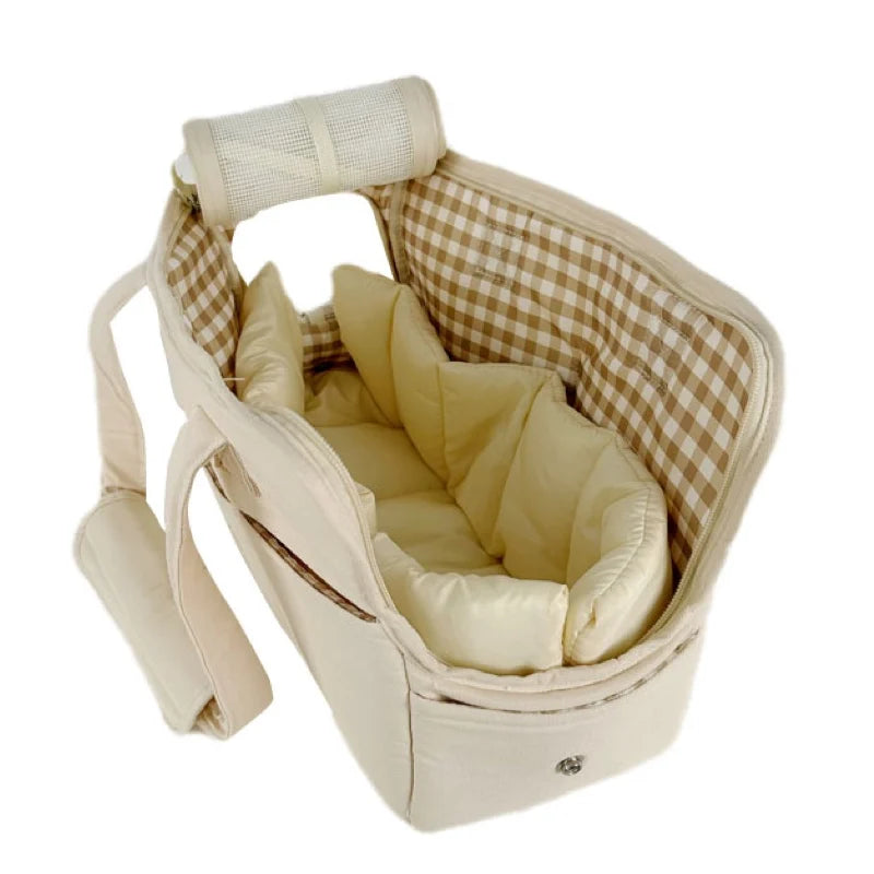 Portable Cotton Dog Carrier Sling – Handbag for Small & Medium Dogs