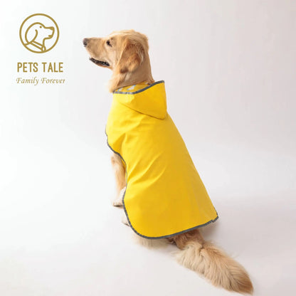 Double-Layer Yellow Dog Raincoat – Two-Way Wear