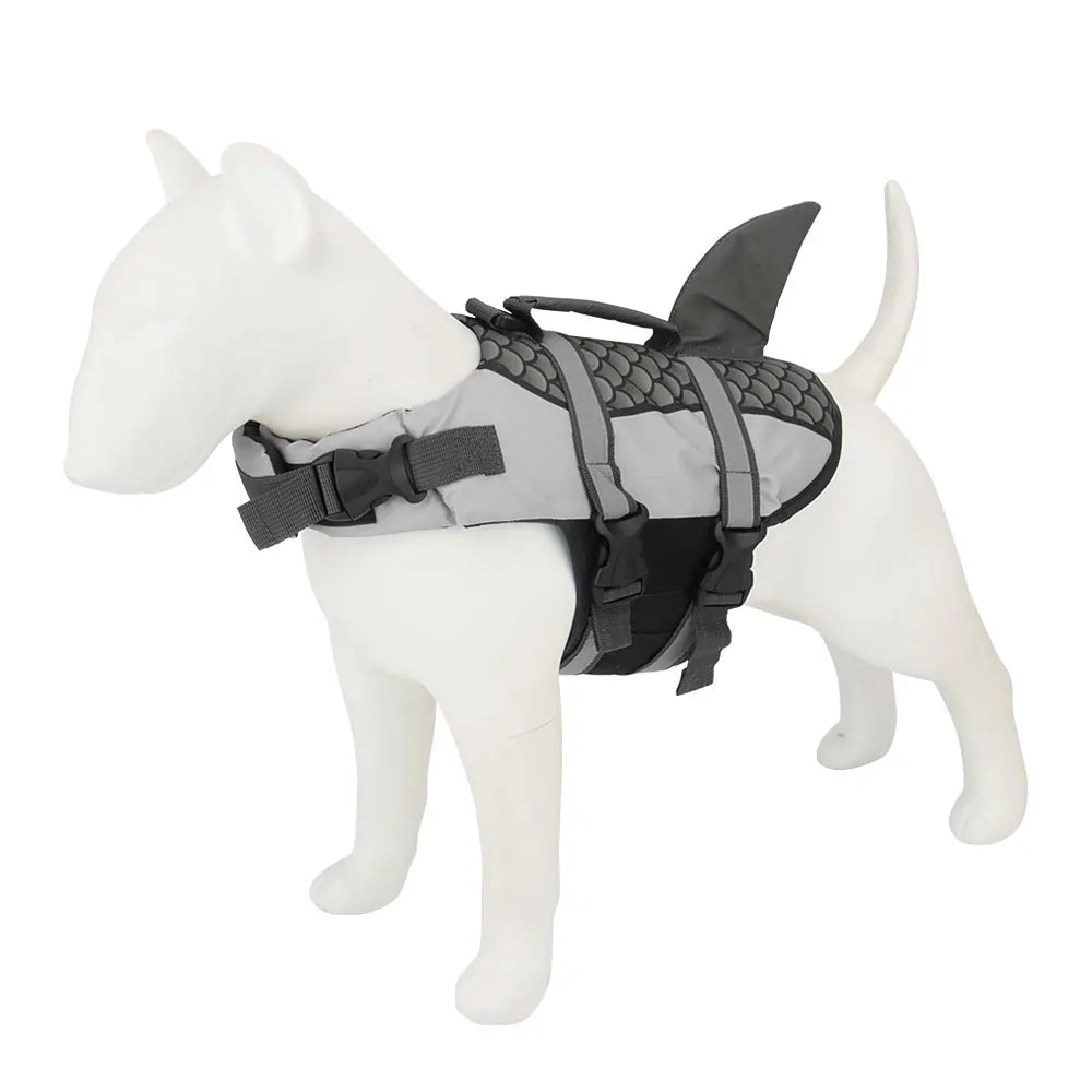 Shark-Style Dog Life Jacket – Summer Swim Vest for Pets