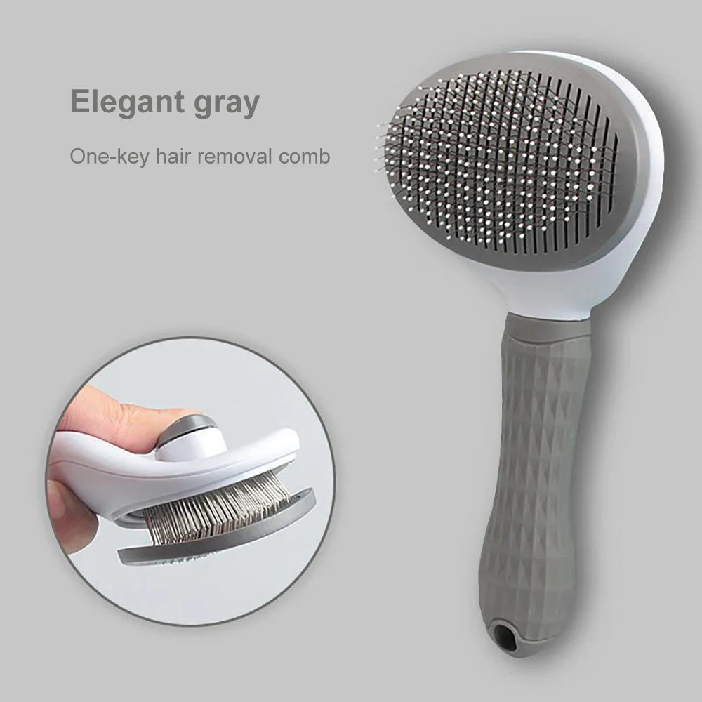 Dog & Cat Hair Remover Brush – Grooming Comb for Long-Haired Pets