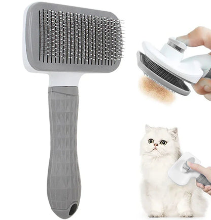 Dog & Cat Hair Remover Brush – Grooming Comb for Long-Haired Pets