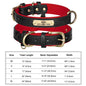 Personalized PU Leather Dog Collar with Free Engraved ID Tag
