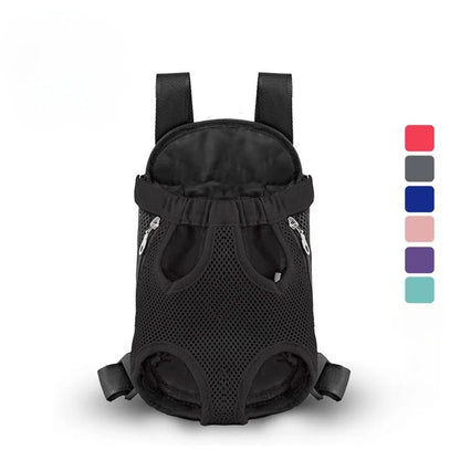 Portable Mesh Pet Carrier Backpack – Double-Shoulder Travel Bag