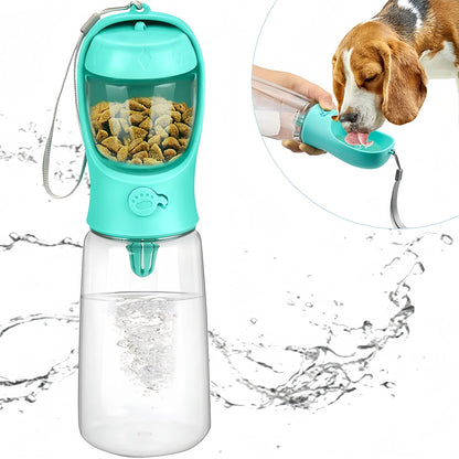 Portable Pet Water & Food Bottle – Travel Dog & Cat Dispenser