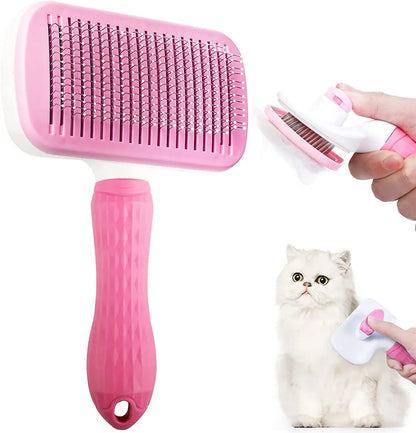 Dog & Cat Hair Remover Brush – Grooming Comb for Long-Haired Pets