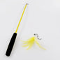 Telescopic 3-Section Cat Teaser Wand – Interactive Kitten Toy
