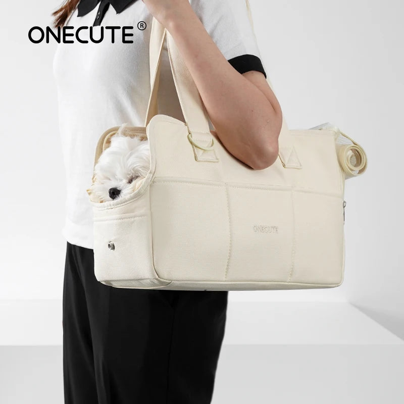 Portable Cotton Dog Carrier Sling – Handbag for Small & Medium Dogs