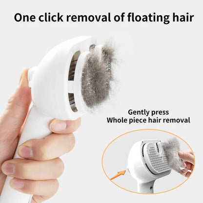 Dog & Cat Steam Massage Comb – Soft Teeth Hair Removal Grooming Brush