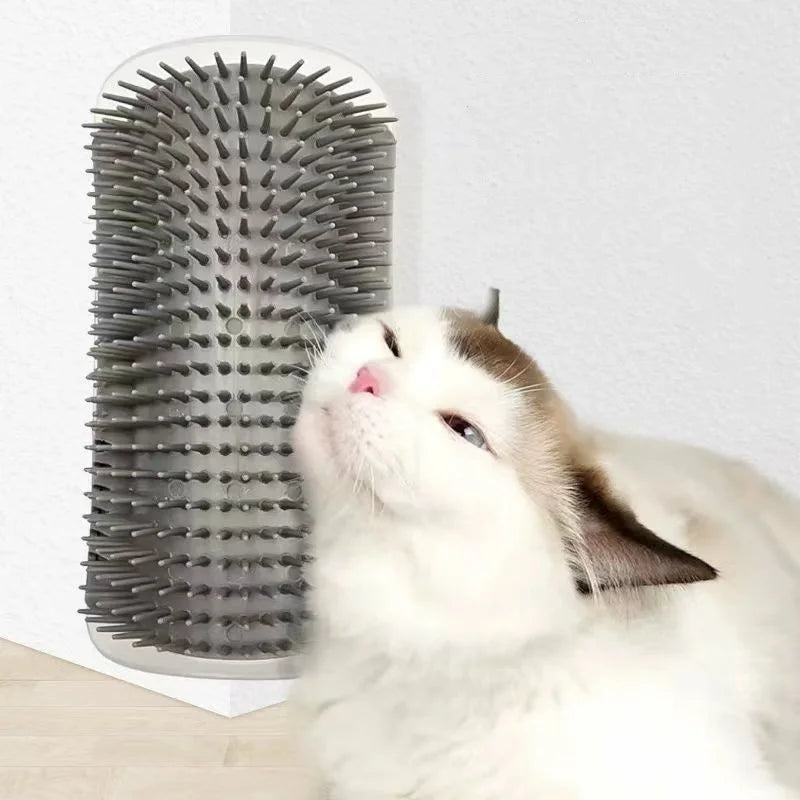 Cat Massage & Hair Removal Wall Brush – Self-Cleaning Pet Grooming Tool