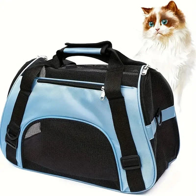 Portable Mesh Pet Carrier Bag – Travel & Outdoor Handbag for Small Dogs & Cats