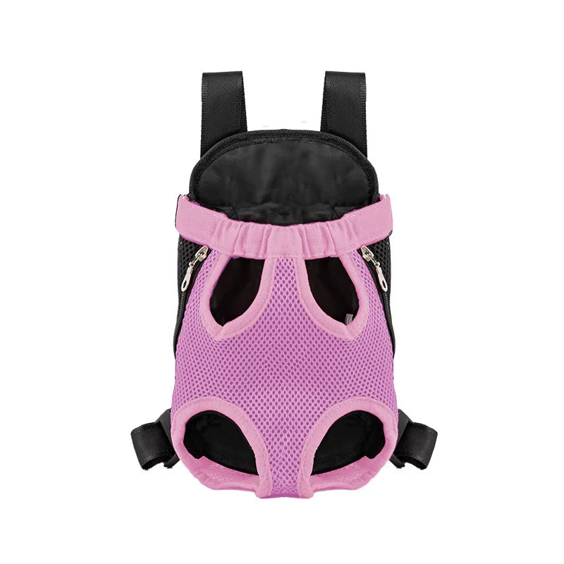 Portable Mesh Pet Carrier Backpack – Double-Shoulder Travel Bag