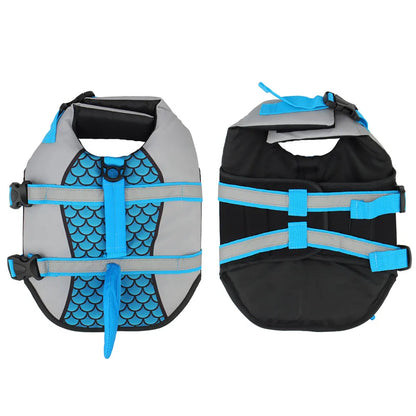 Shark-Style Dog Life Jacket – Summer Swim Vest for Pets