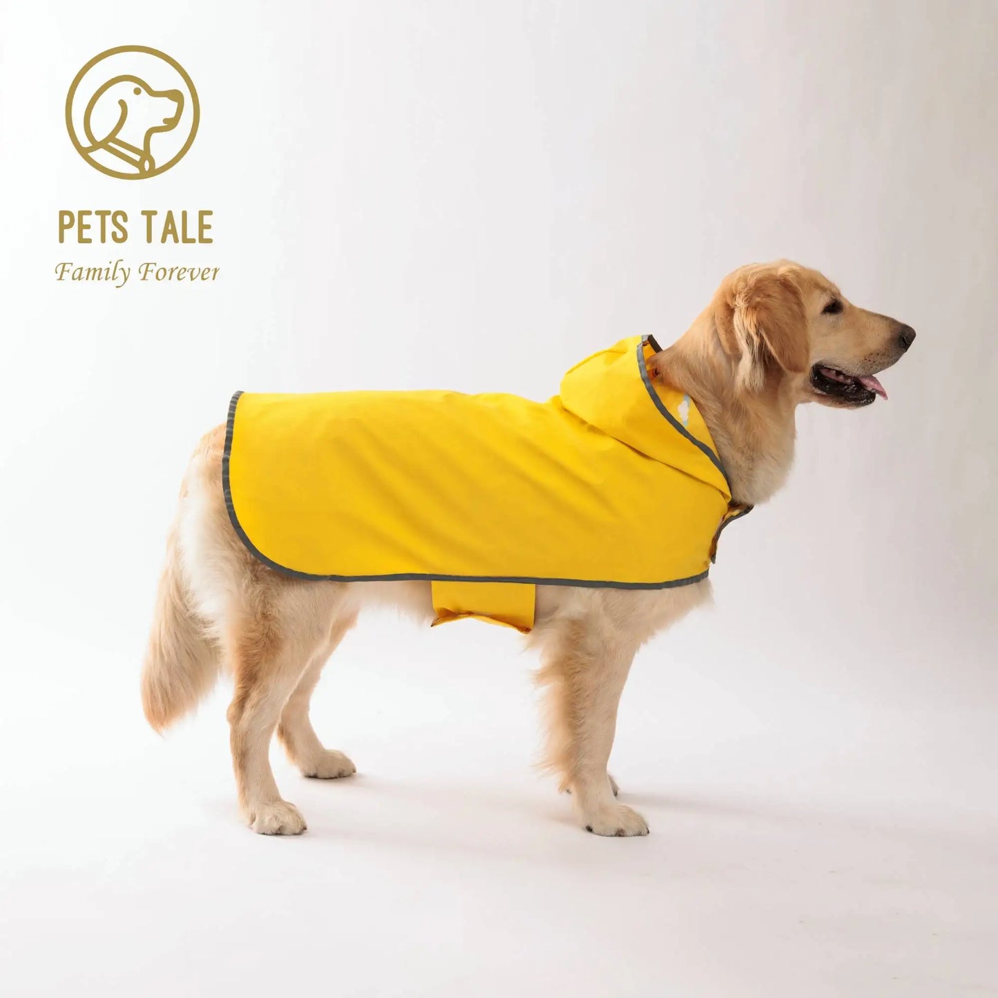 Double-Layer Yellow Dog Raincoat – Two-Way Wear