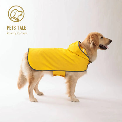 Double-Layer Yellow Dog Raincoat – Two-Way Wear