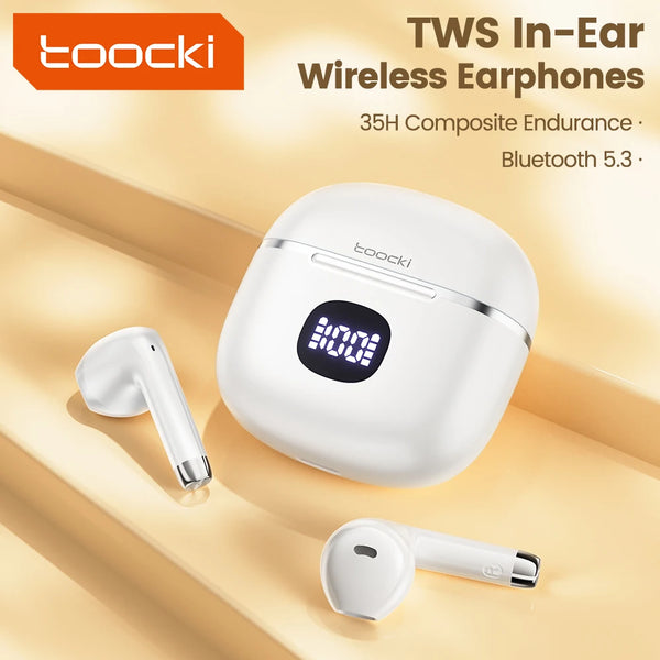 Toocki 06C Bluetooth 5.3 Wireless Gaming Earbuds – 35H Battery, Waterproof