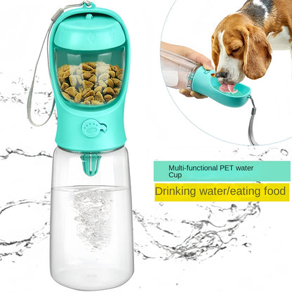 Portable Pet Water & Food Bottle – Travel Dog & Cat Dispenser