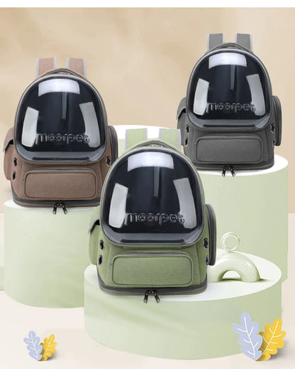 Transparent Pet Carrier Backpack – Travel Bag for Cats & Small Dogs