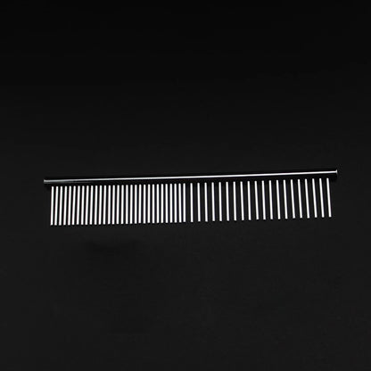 Stainless Steel Dog & Cat Grooming Comb – Long Hair Fur Removal Dematting Brush