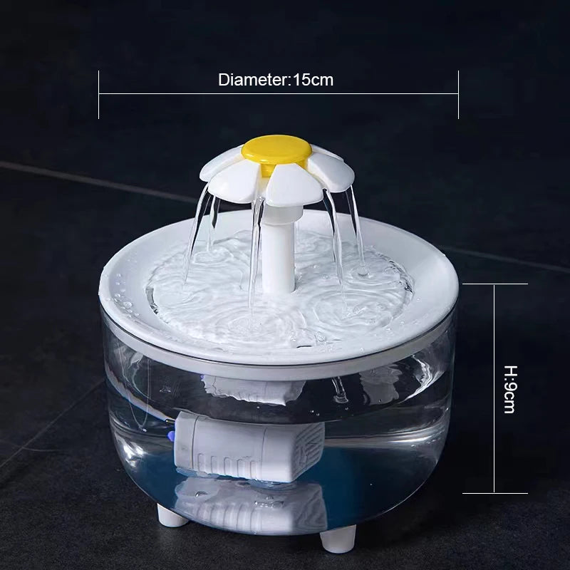 Automatic Cat Water Fountain – USB Electric Filtered Pet Drinker Bowl 1200mL