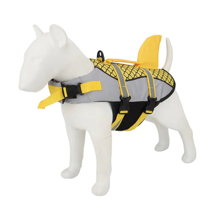 Shark-Style Dog Life Jacket – Summer Swim Vest for Pets