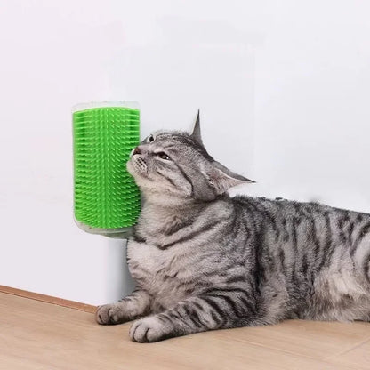 Cat Massage & Hair Removal Wall Brush – Self-Cleaning Pet Grooming Tool