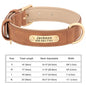 Personalized PU Leather Dog Collar with Free Engraved ID Tag