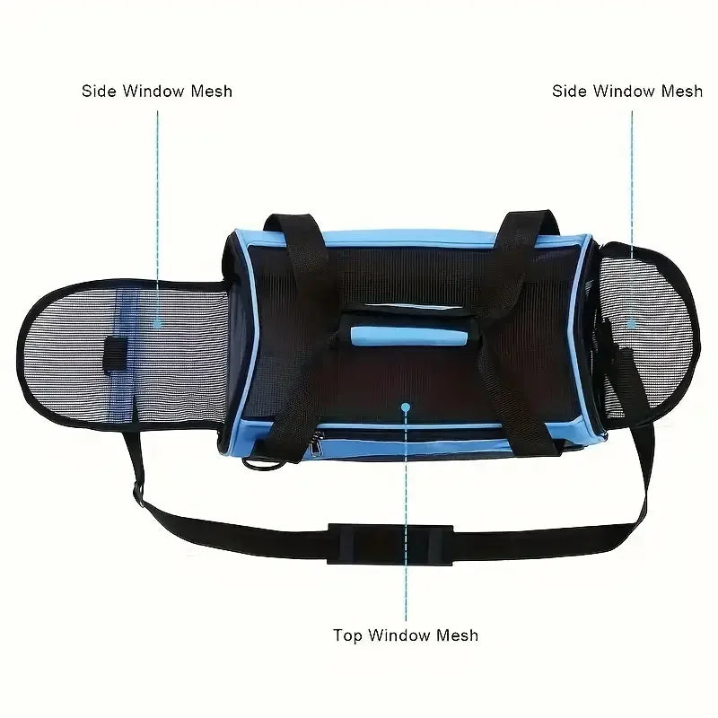 Portable Mesh Pet Carrier Bag – Travel & Outdoor Handbag for Small Dogs & Cats
