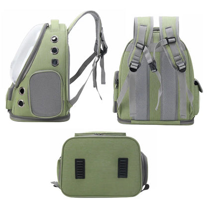 Transparent Pet Carrier Backpack – Travel Bag for Cats & Small Dogs