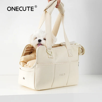 Portable Cotton Dog Carrier Sling – Handbag for Small & Medium Dogs
