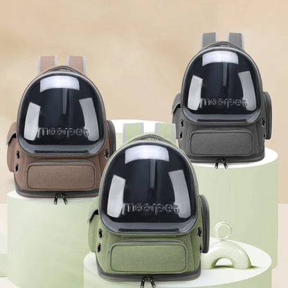 Transparent Pet Carrier Backpack – Travel Bag for Cats & Small Dogs