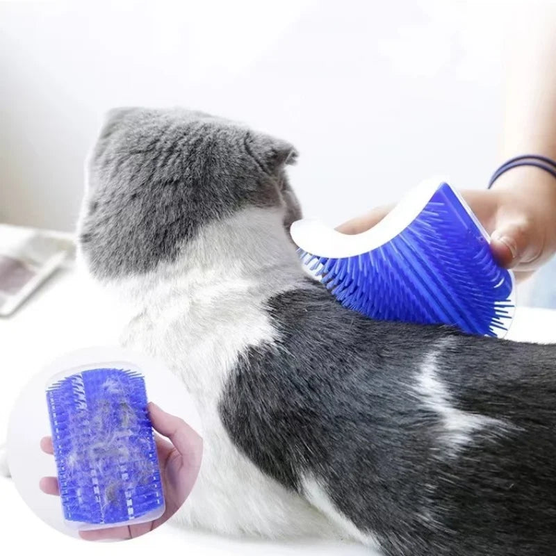 Cat Massage & Hair Removal Wall Brush – Self-Cleaning Pet Grooming Tool