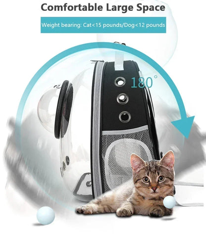 Premium Transparent Space Capsule Pet Backpack – Lightweight Travel Carrier