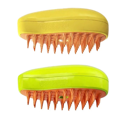 3-in-1 Steam Spray Pet Massage Brush – Hair Removal Comb for Cats & Dogs