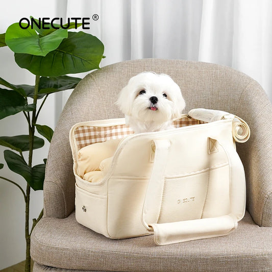 Portable Cotton Dog Carrier Sling – Handbag for Small & Medium Dogs