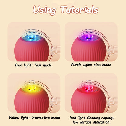 Automatic Rolling Cat & Dog Ball – Rechargeable Smart Interactive Toy