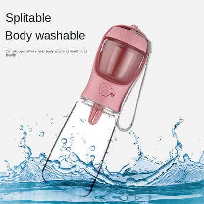 Portable Pet Water & Food Bottle – Travel Dog & Cat Dispenser