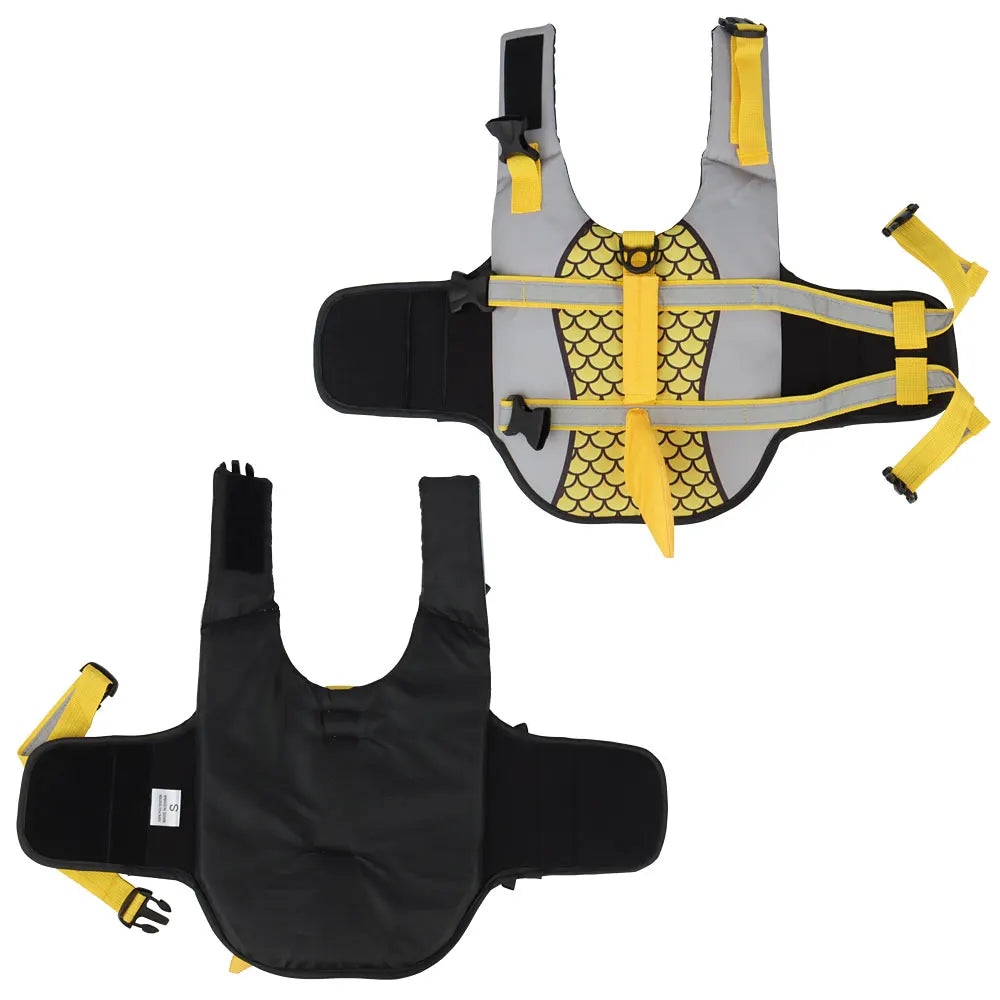 Shark-Style Dog Life Jacket – Summer Swim Vest for Pets